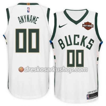 Muški NBA Dres Milwaukee Bucks Personalizirani Nike 2017-18 Bijela Swingman